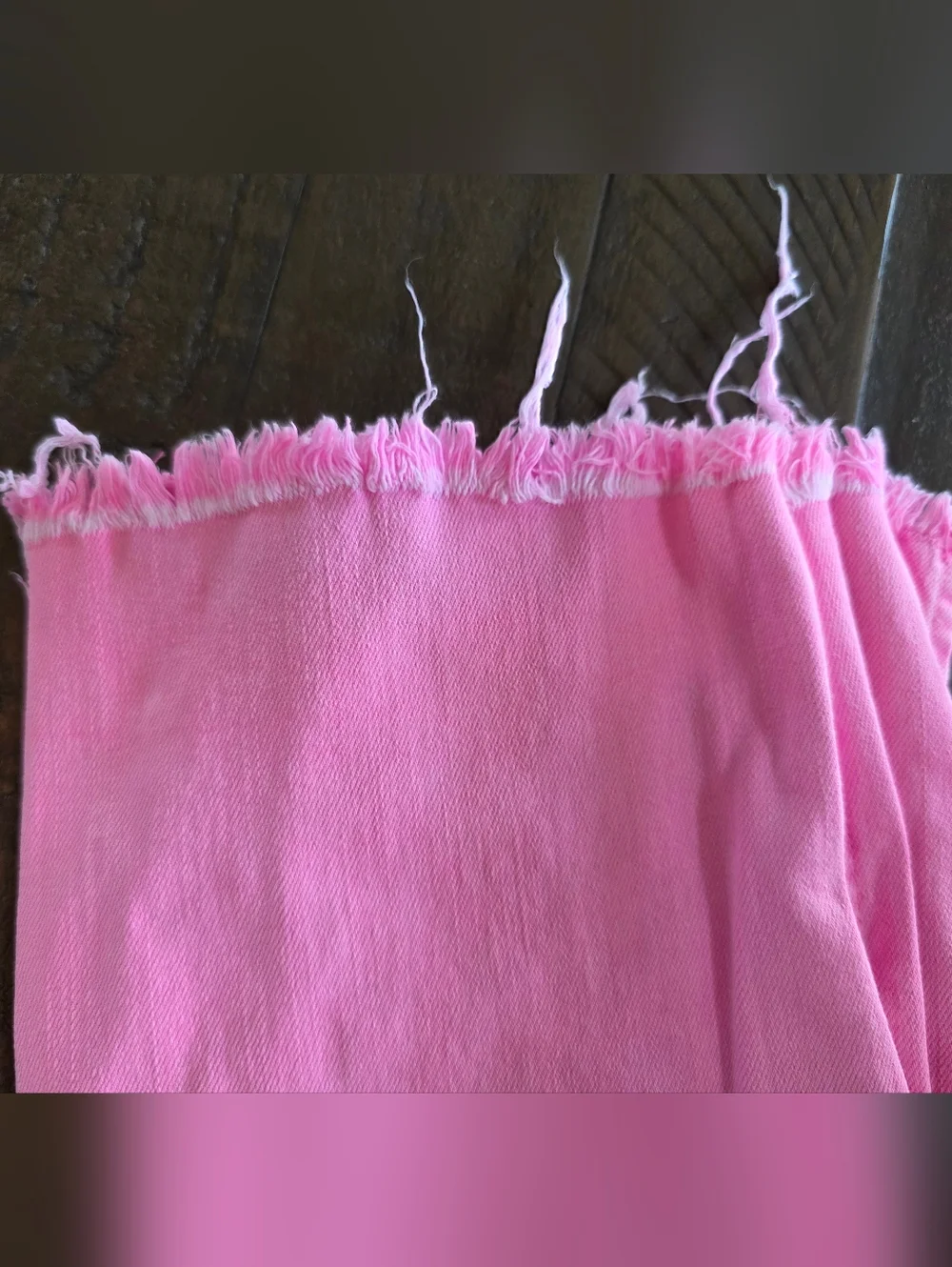 Lilly Pulitzer Worth Straight Leg Jeans Size 8 Pink & Green Frayed Hem Bundle(2) - Picture 4 of 15